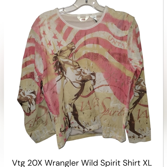 Wrangler Tops - 20X Wrangler Wild Spirit shirt XL Euc